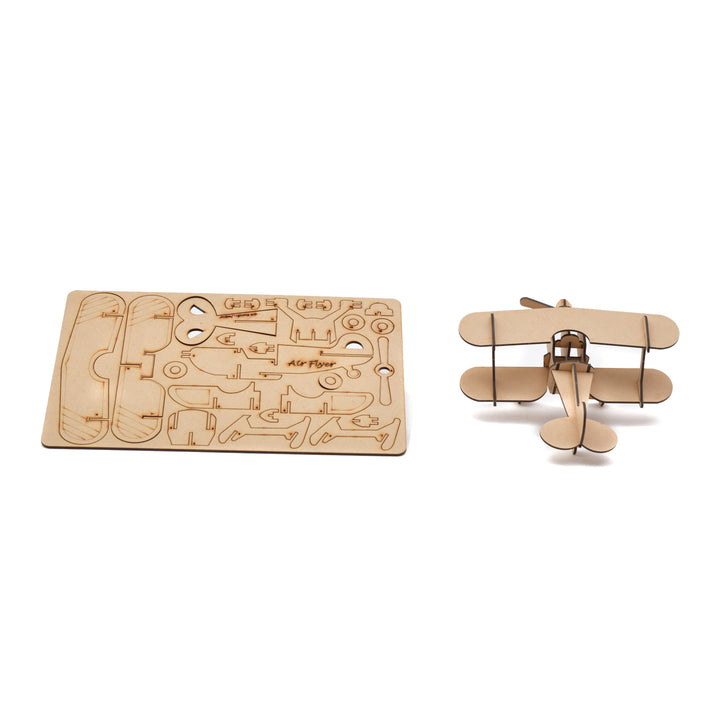 Wooden 3D Wooden Puzzle Plane Mechanical Model | Toy Glider Plane - The Engraved Store