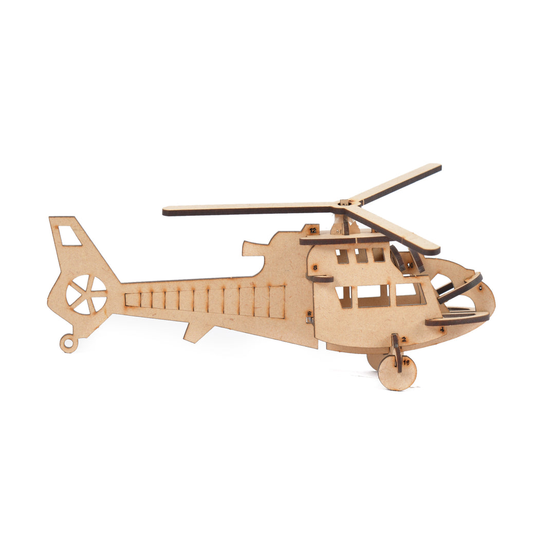 Wooden DIY Helicopter Toy Model Kit | Toy Helicopter - The Engraved Store