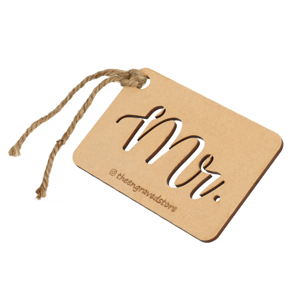 Mr. | Cutting Luggage Tag - The Engraved Store