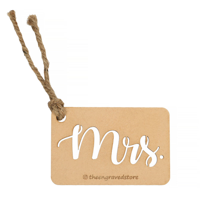 Mrs. | Cutting Luggage Tag - The Engraved Store