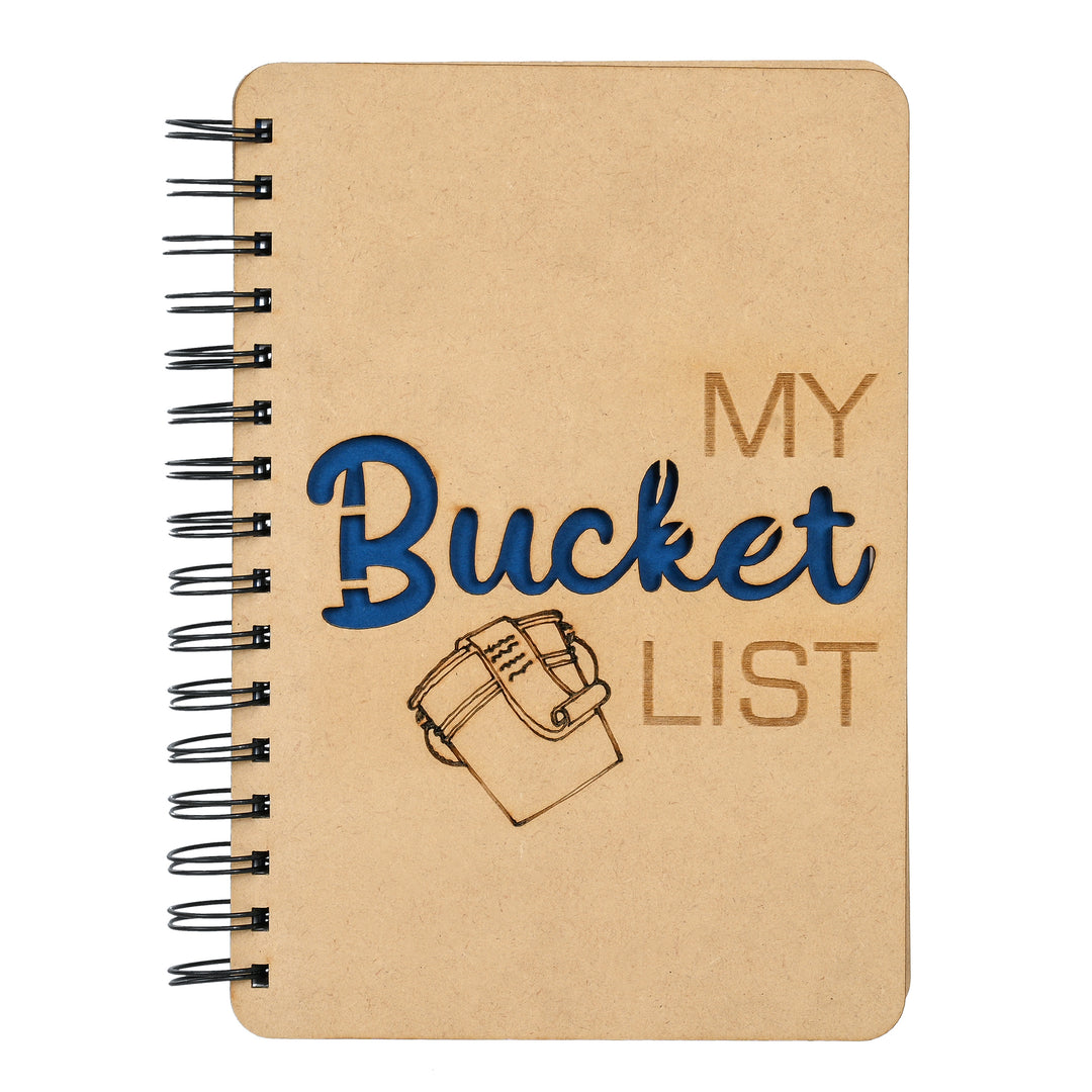 My Bucket List - Wooden Diary | Notebook - The Engraved Store