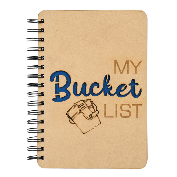 My Bucket List - Wooden Diary | Notebook - The Engraved Store