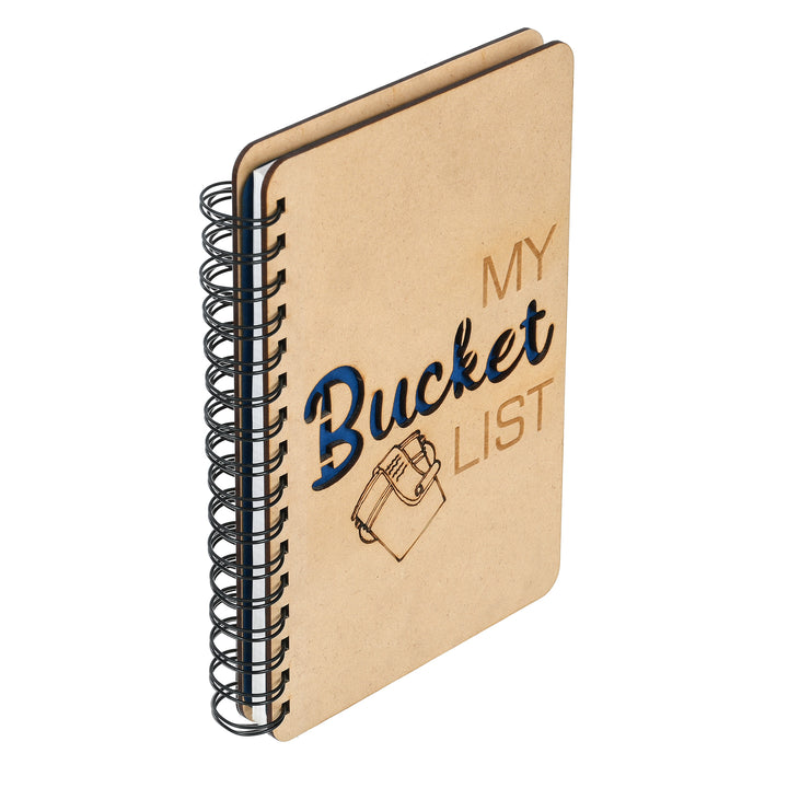 My Bucket List - Wooden Diary | Notebook - The Engraved Store