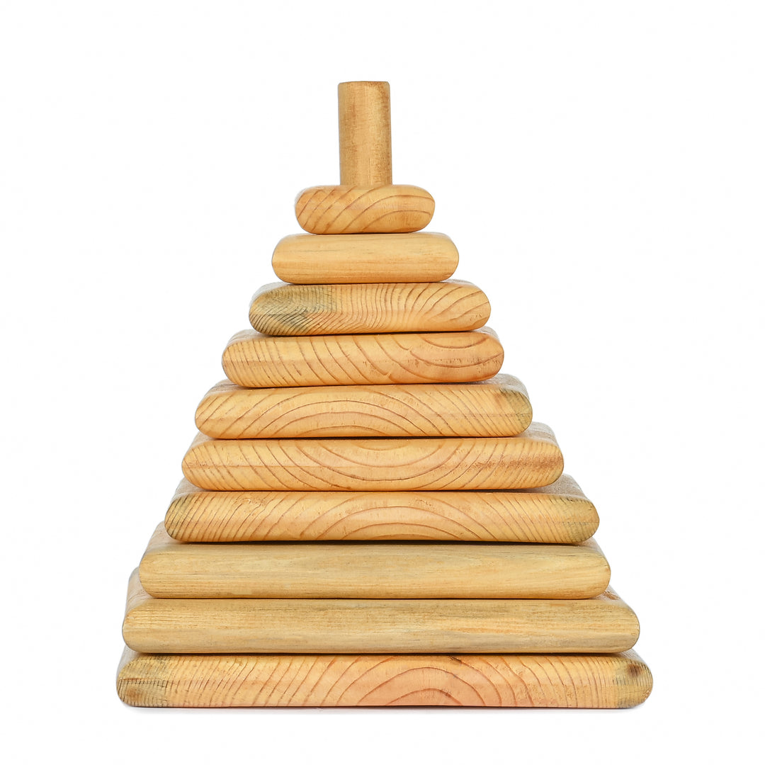 Montessori Wooden Tower Block Game - The Engraved Store