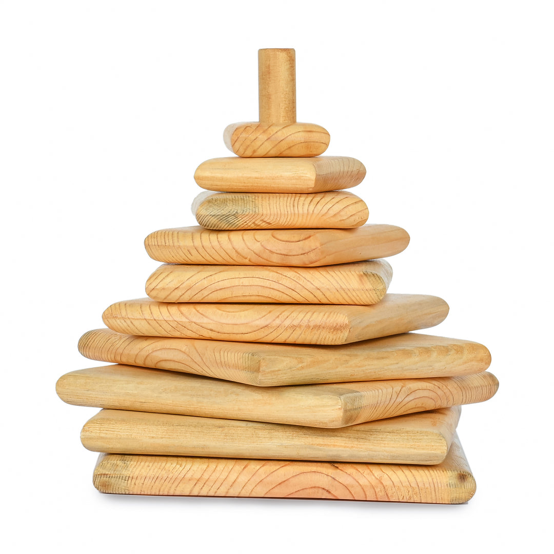 Montessori Wooden Tower Block Game - The Engraved Store