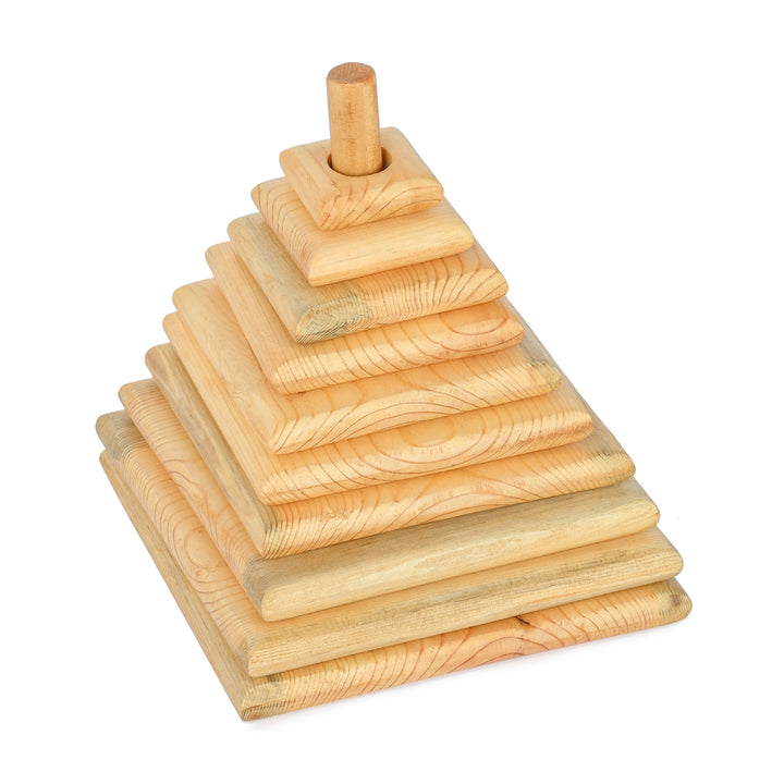 Montessori Wooden Tower Block Game - The Engraved Store