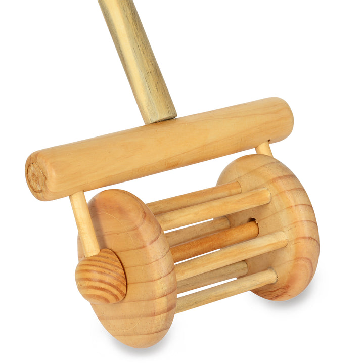 Wooden Rolling Push & Pull Rattle Toy For Toddlers - The Engraved Store