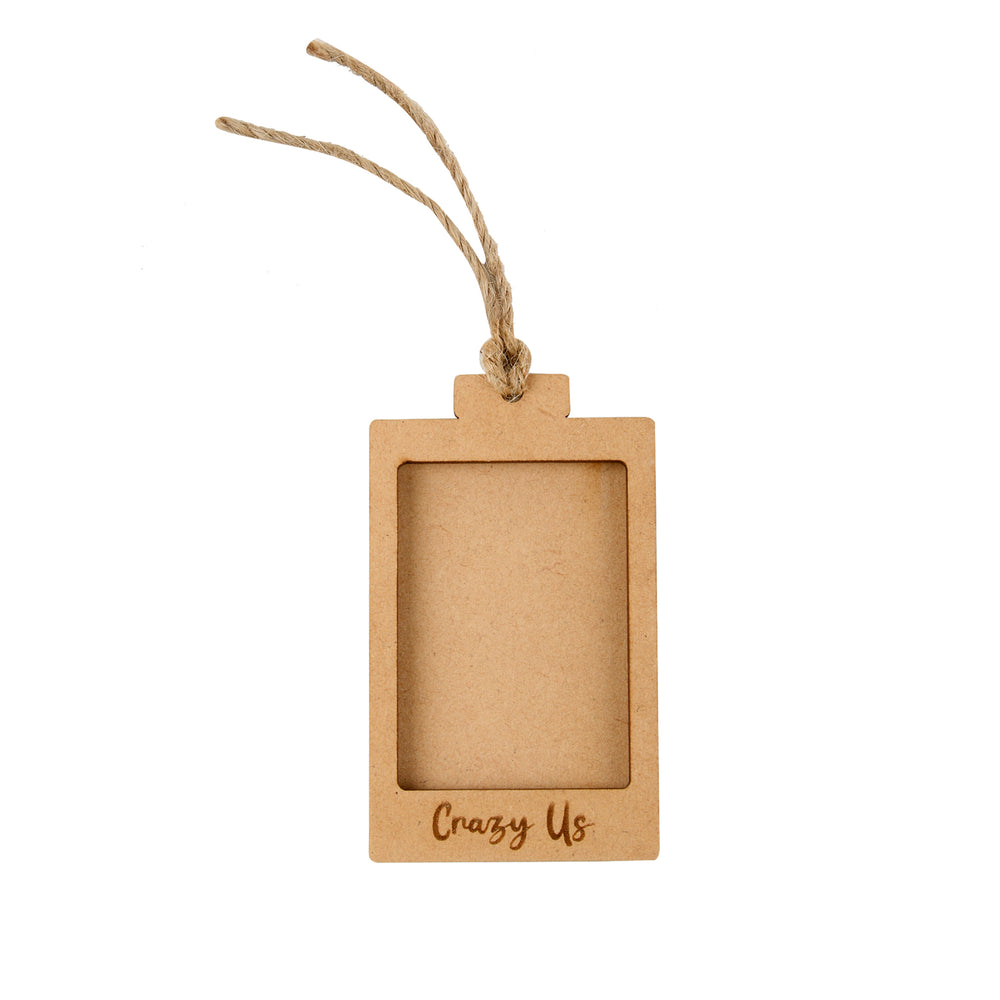 Crazy Us | Wooden Polaroid Photo Frame | Customised Gift - The Engraved Store