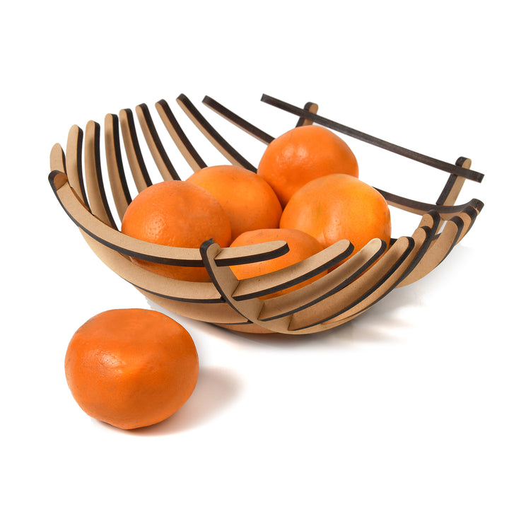 Wooden Fruit Basket - Detachable | Fruit Storage Tray | Dining Fruit Basket - The Engraved Store
