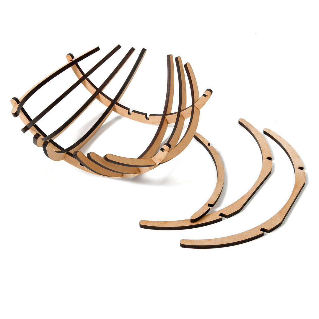 Wooden Fruit Basket - Detachable | Fruit Storage Tray | Dining Fruit Basket - The Engraved Store