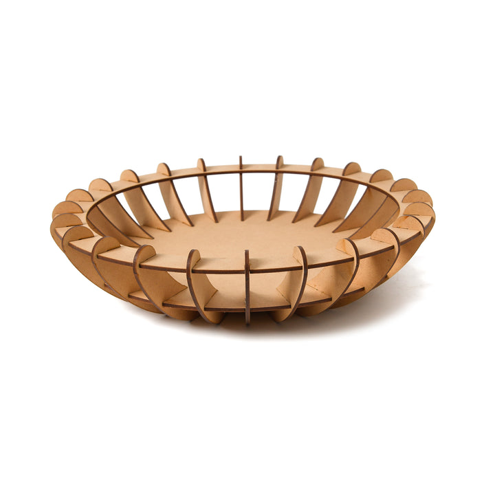 Wooden Round Basket - The Engraved Store