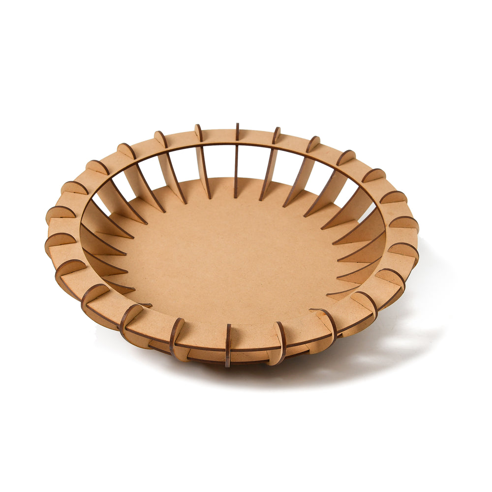 Wooden Round Basket - The Engraved Store