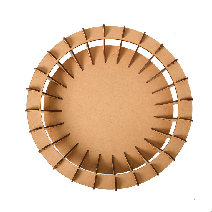 Wooden Round Basket - The Engraved Store