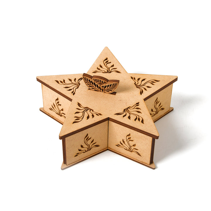 Star Wooden Gifting Box - The Engraved Store
