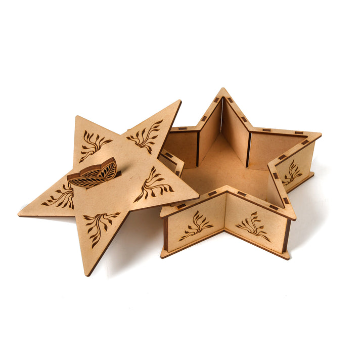 Star Wooden Gifting Box - The Engraved Store