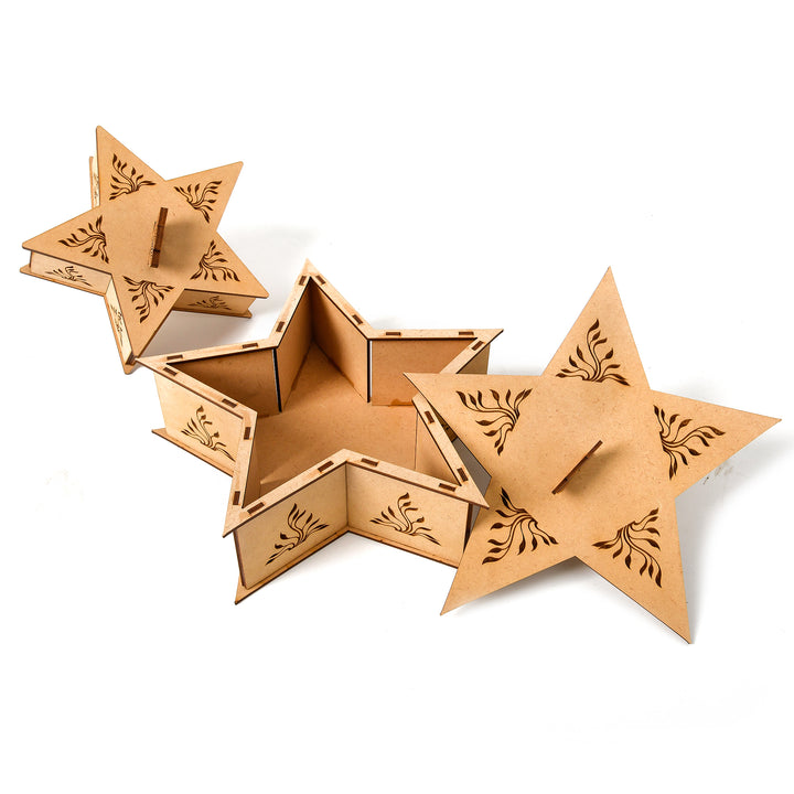 Star Wooden Gifting Box - The Engraved Store