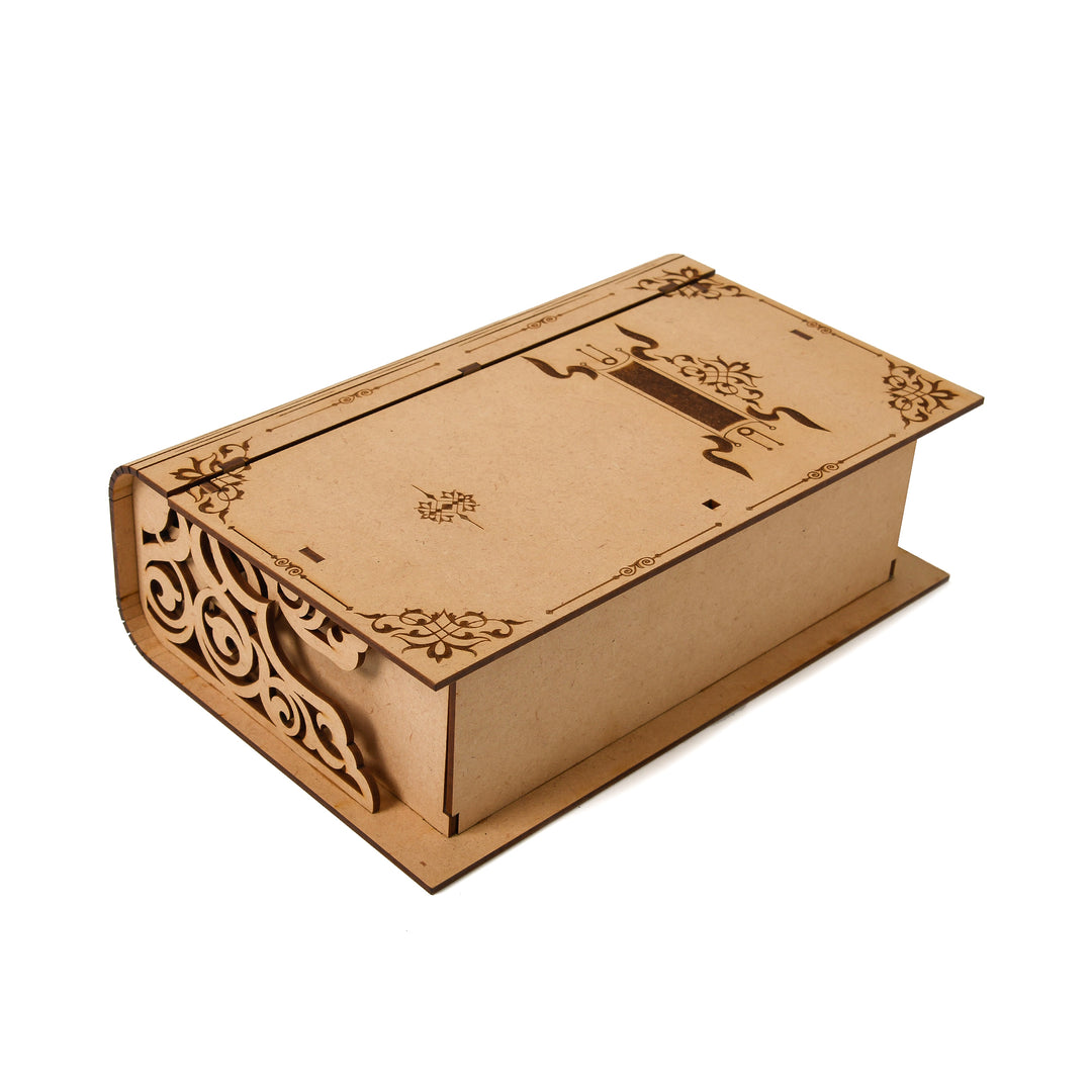 Book Engraved Wooden Box For Gifting - The Engraved Store