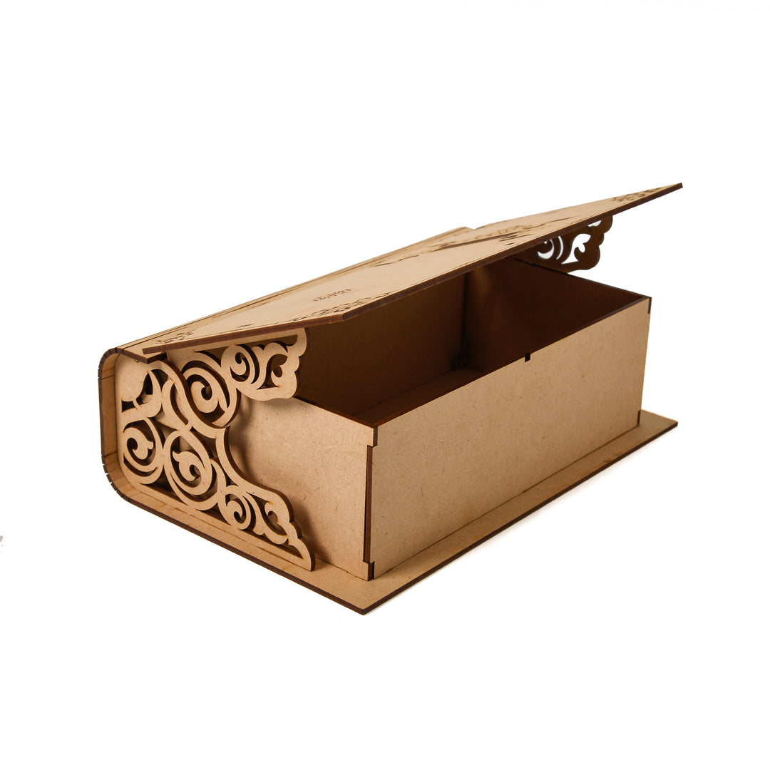 Book Engraved Wooden Box For Gifting - The Engraved Store