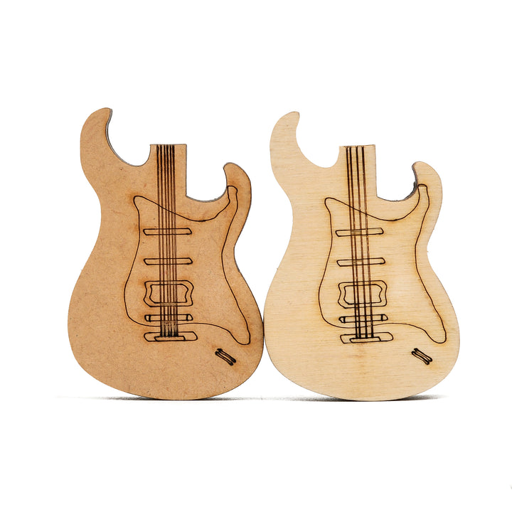 Custom Wood Guitar Plectrum with a Wooden Magnetic Holder Box - The Engraved Store