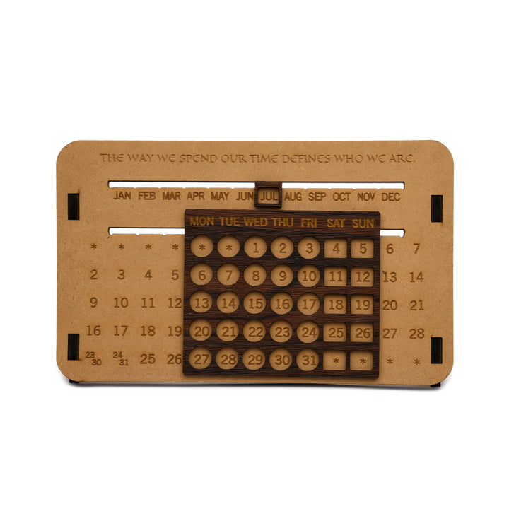 Forever Wooden Table Calendar | Lifetime Calendar - The Engraved Store