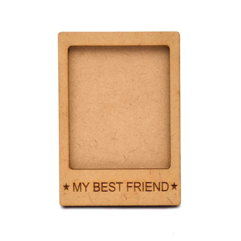 My Best Friend | Wooden Polaroid Photo Frame | Customised Gift - The Engraved Store