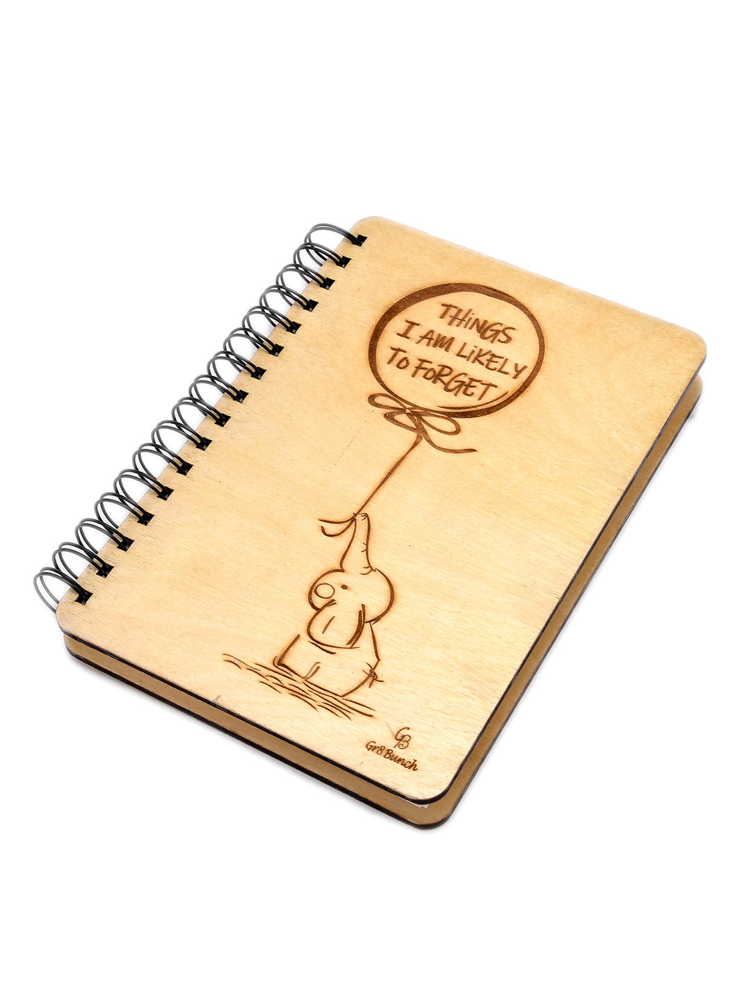 Things I'm Likely to Forget - Wooden Personalised Notebook | Diary - The Engraved Store