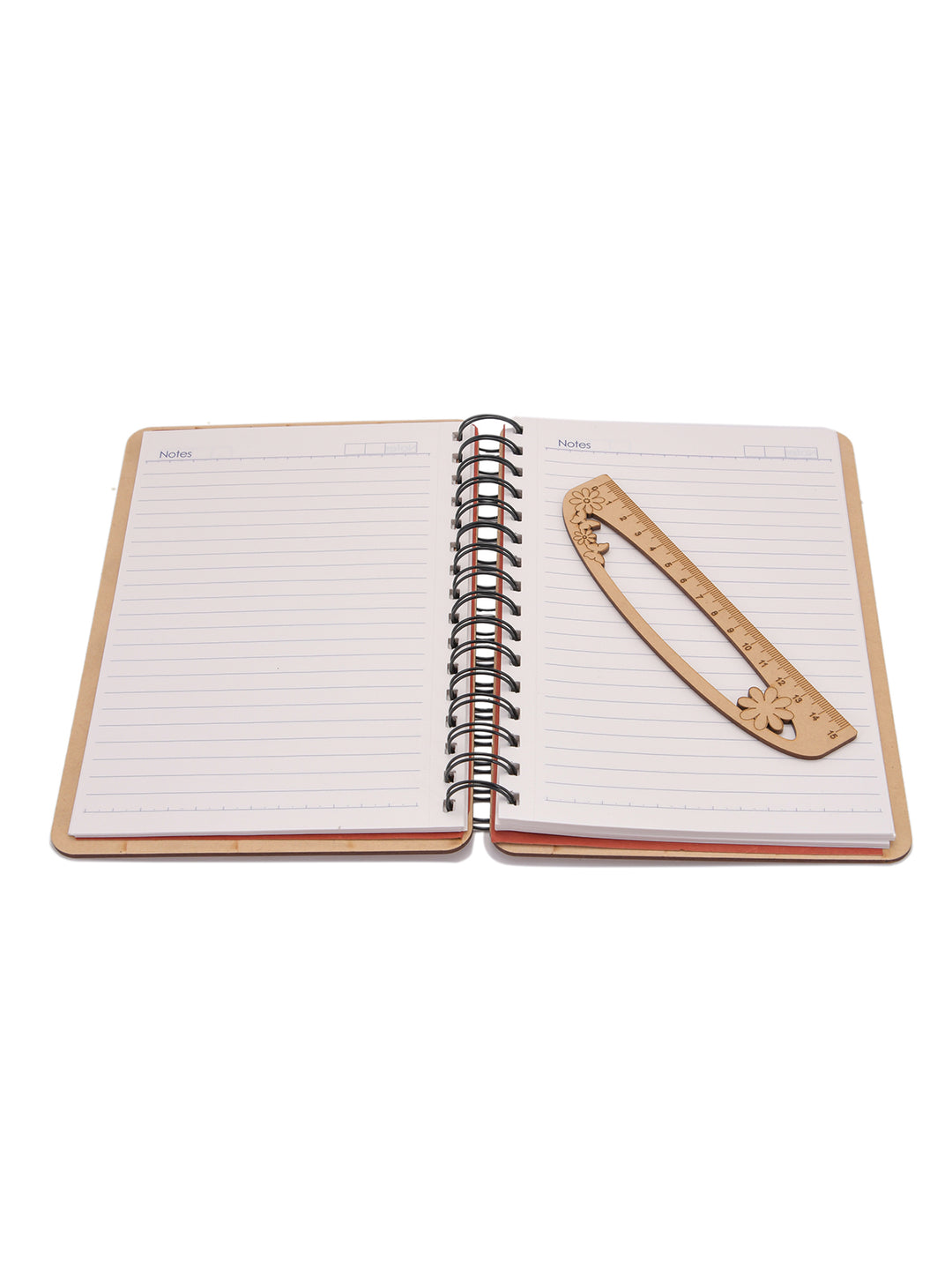 D Shape Flowers Wooden Ruler | Scale 15 CMS - The Engraved Store