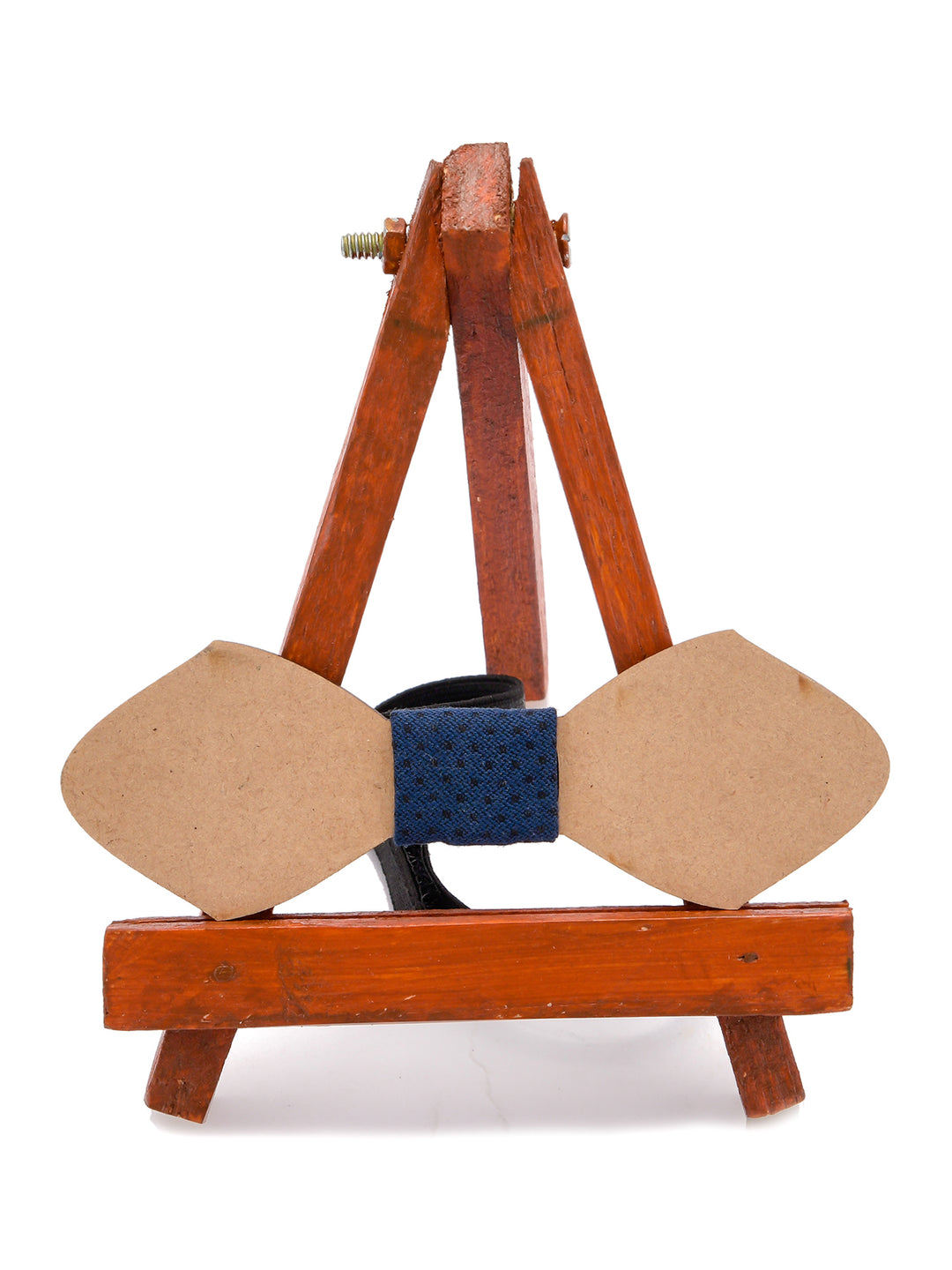 Navy Blue Wooden Bow Tie - The Engraved Store