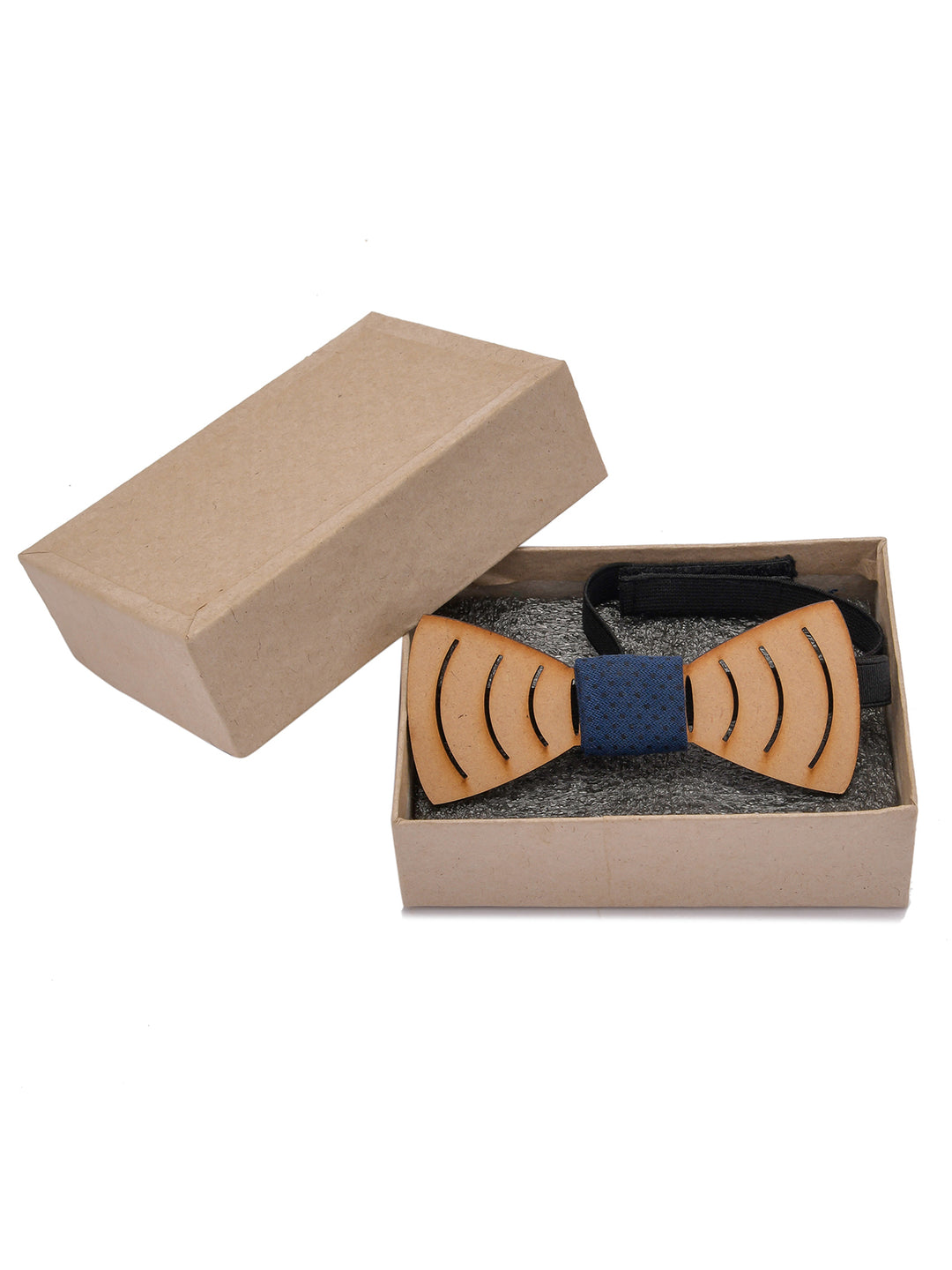 Wooden Necktie With Lines Engraved - The Engraved Store