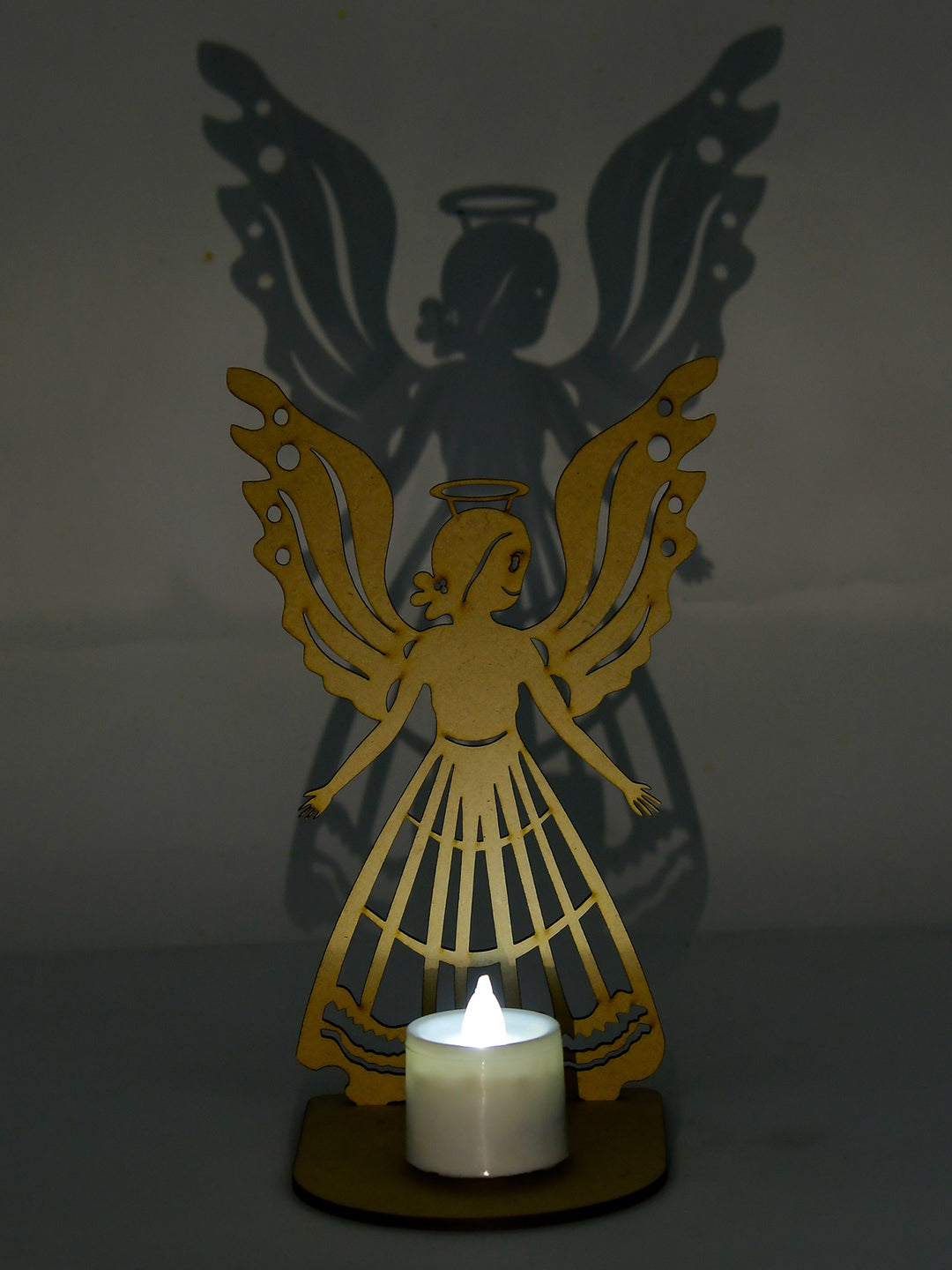 Wooden Fairy Tea-light Holder - The Engraved Store