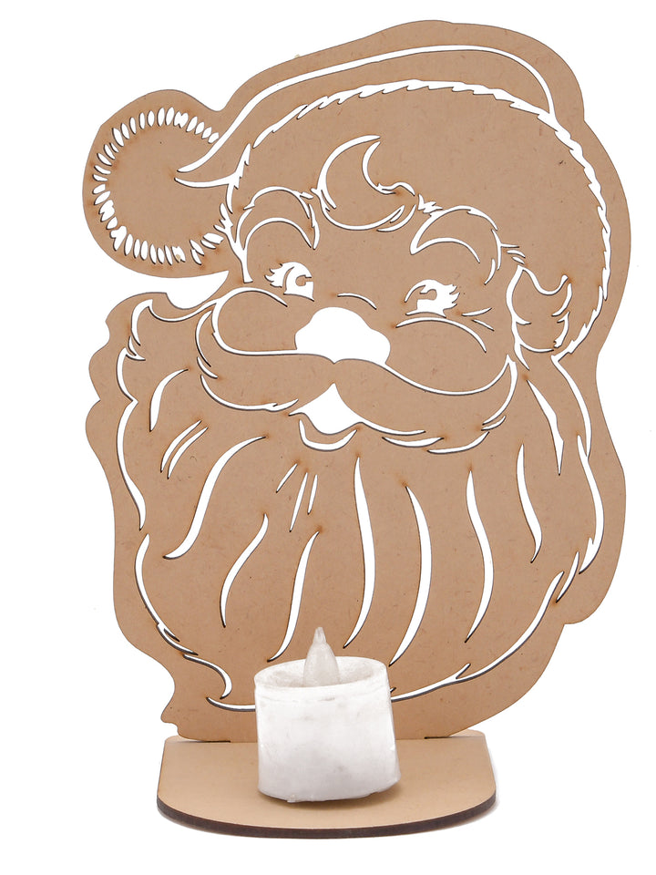 Wooden Santa Claus Tea-light Holder - The Engraved Store