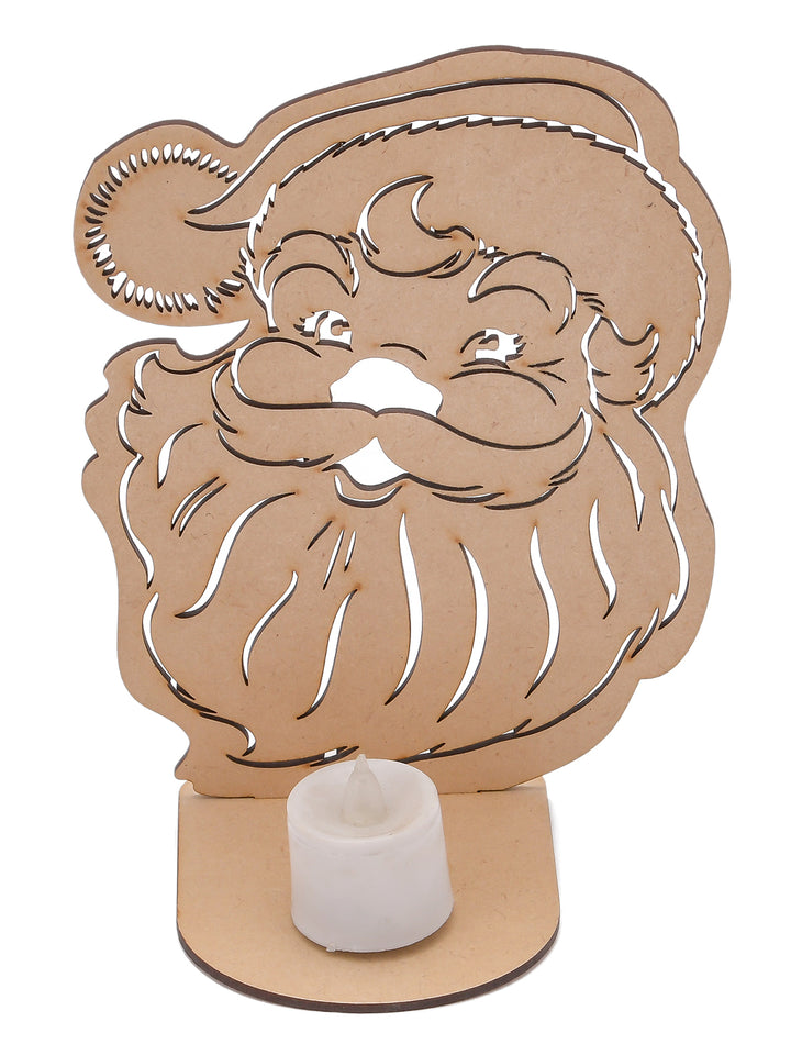 Wooden Santa Claus Tea-light Holder - The Engraved Store