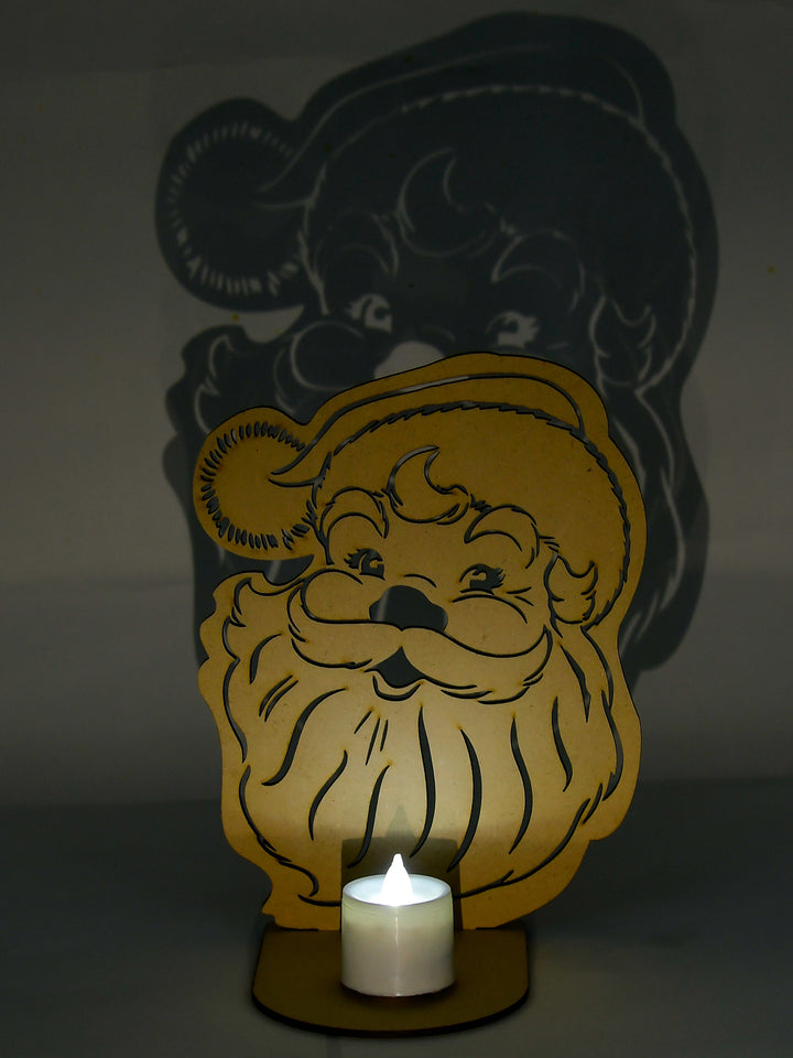 Wooden Santa Claus Tea-light Holder - The Engraved Store