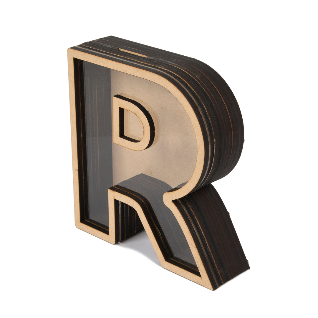 Pick Your Letter Wooden Money Bank | Piggy Bank - The Engraved Store