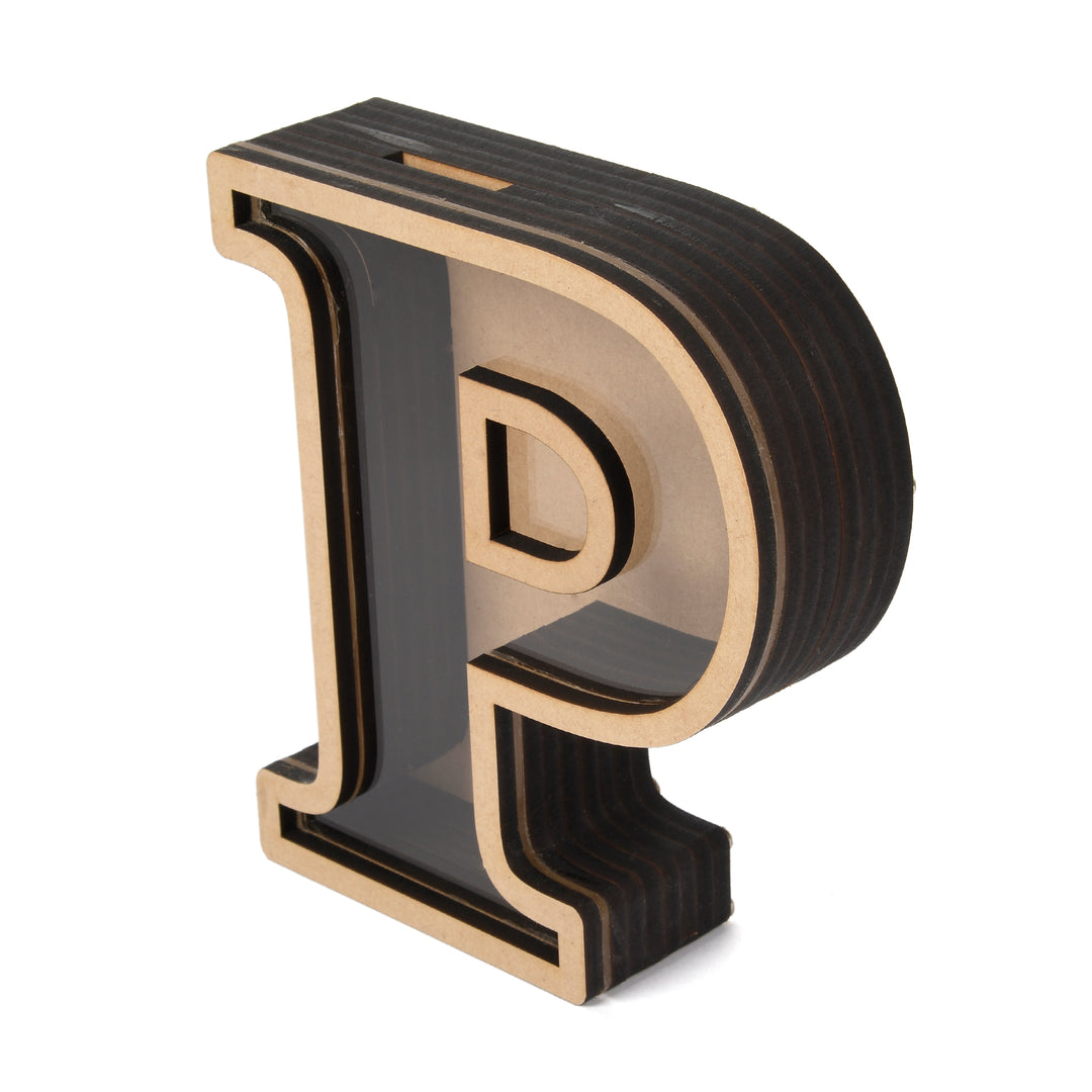 Pick Your Letter Wooden Money Bank | Piggy Bank - The Engraved Store