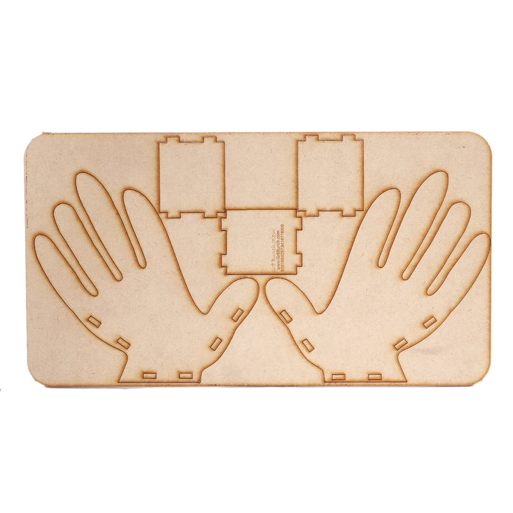 Palm Shaped Wooden Tissue Holder - The Engraved Store