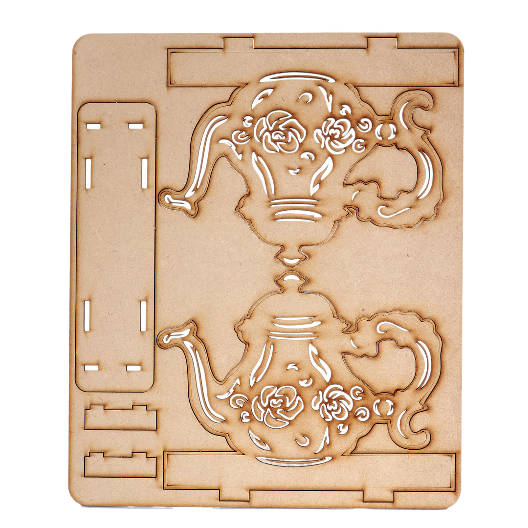 Kettle Shaped Wooden Tissue Holder - The Engraved Store