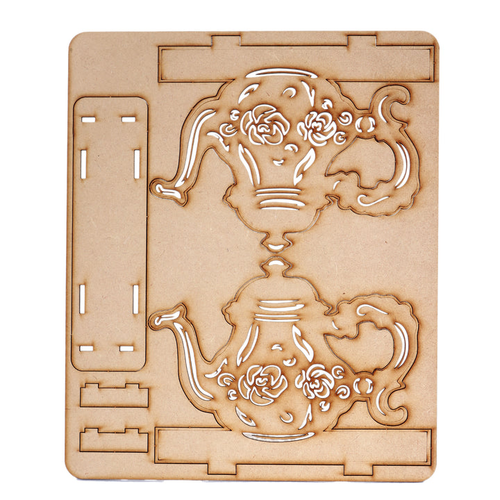 Kettle Shaped Wooden Tissue Holder - The Engraved Store