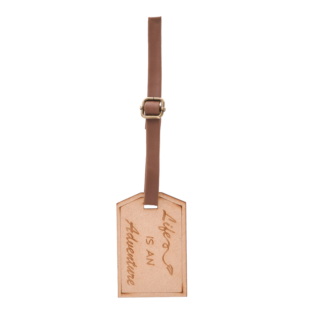 Life is An Adventure - Customised Wooden Luggage Tag - The Engraved Store
