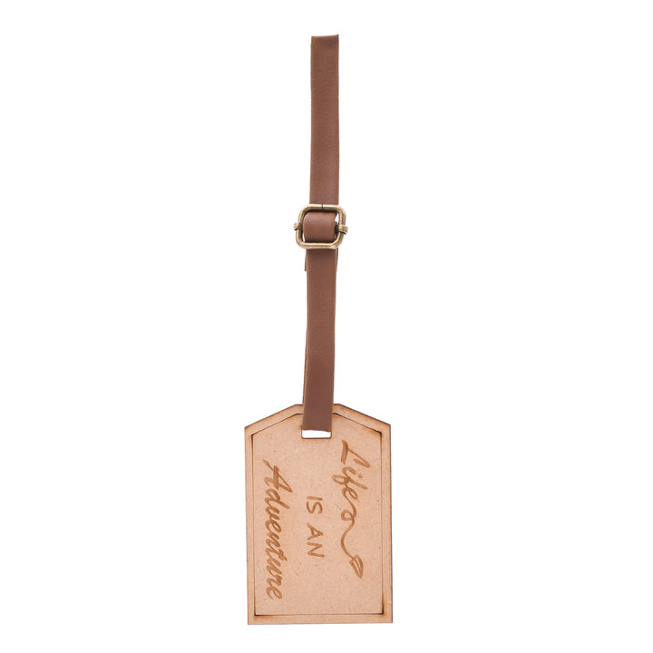 Life is An Adventure - Customised Wooden Luggage Tag - The Engraved Store