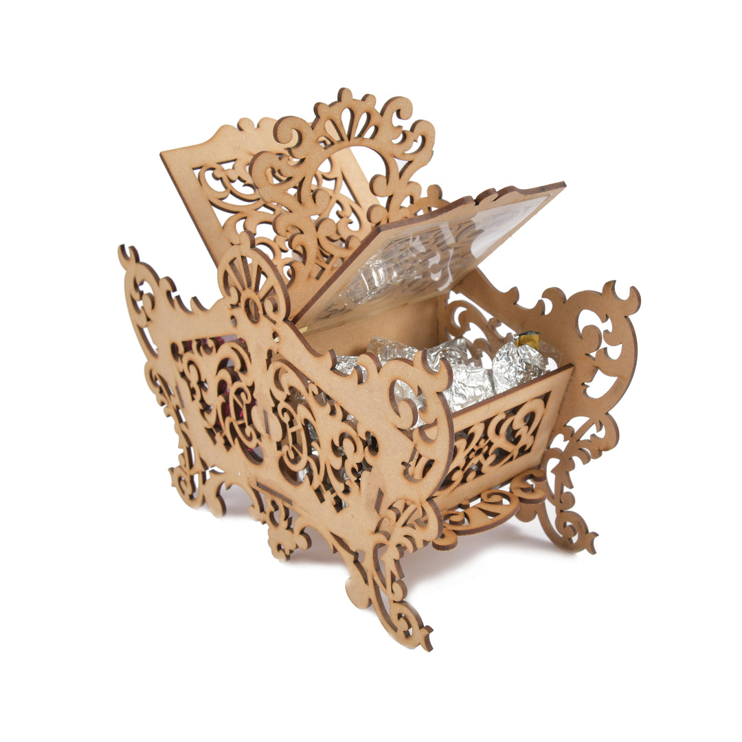 Intricate Engraved Wooden Box - The Engraved Store