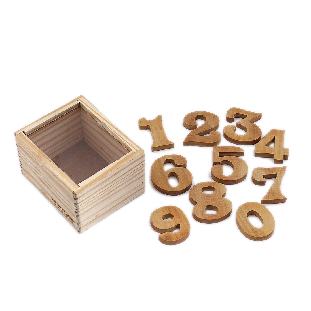 Handcrafted Wooden Numbers Bold (0- 9) - The Engraved Store