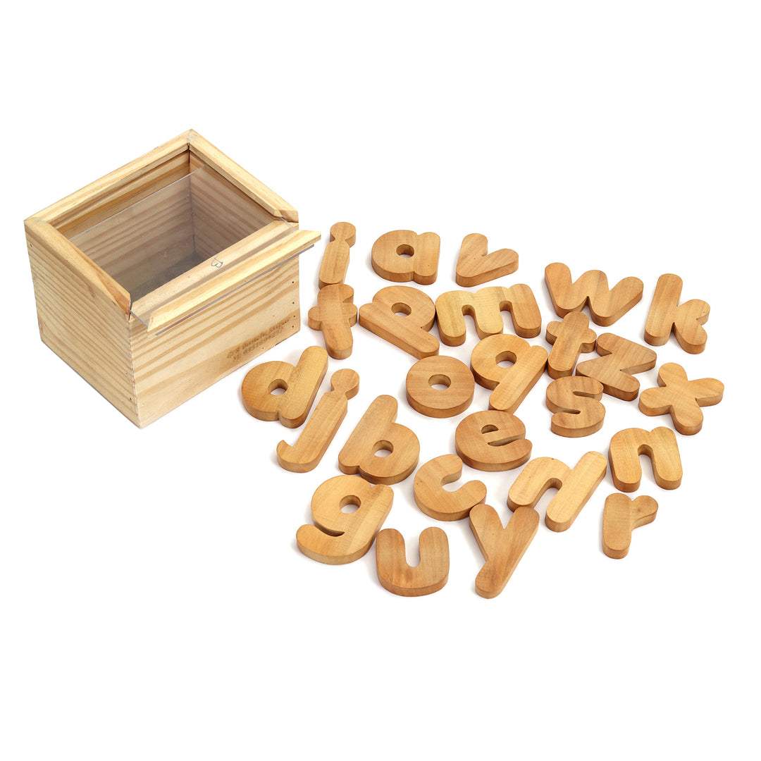 Wooden Lowercase Learning Alphabets (A-Z) - The Engraved Store