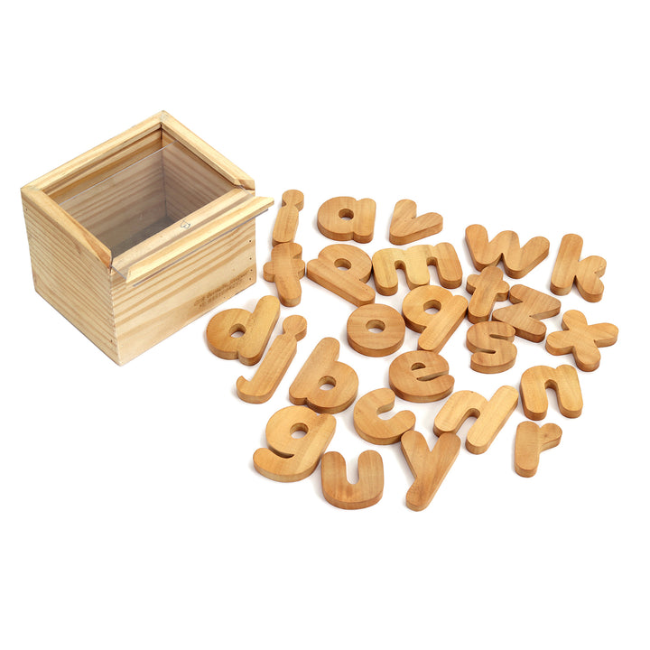 Wooden Lowercase Learning Alphabets (A-Z) - The Engraved Store