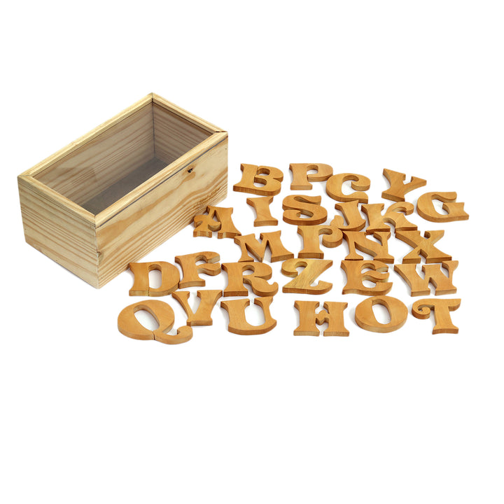 Wooden Uppercase Learning Alphabets (A-Z) - The Engraved Store