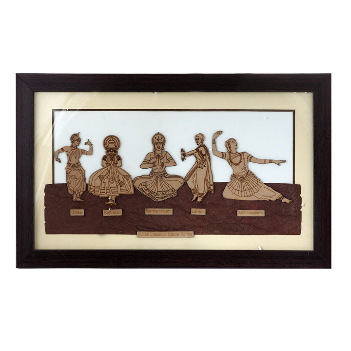 Indian Dance Forms - Wooden Frame - The Engraved Store