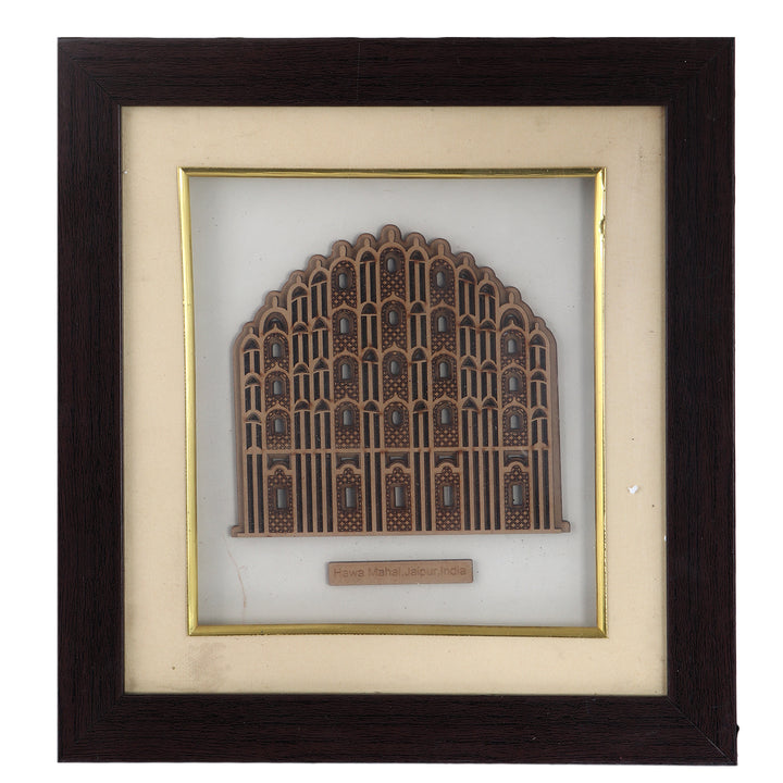 Hawa Mahal In Wooden Frame - The Engraved Store