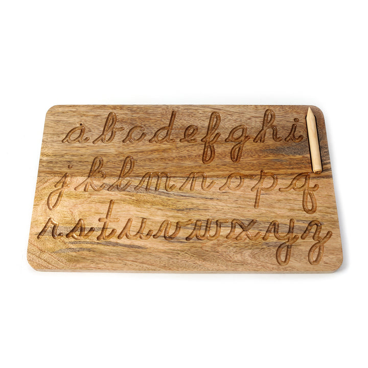 Lowercase Alphabet Cursive Tracing Board - The Engraved Store