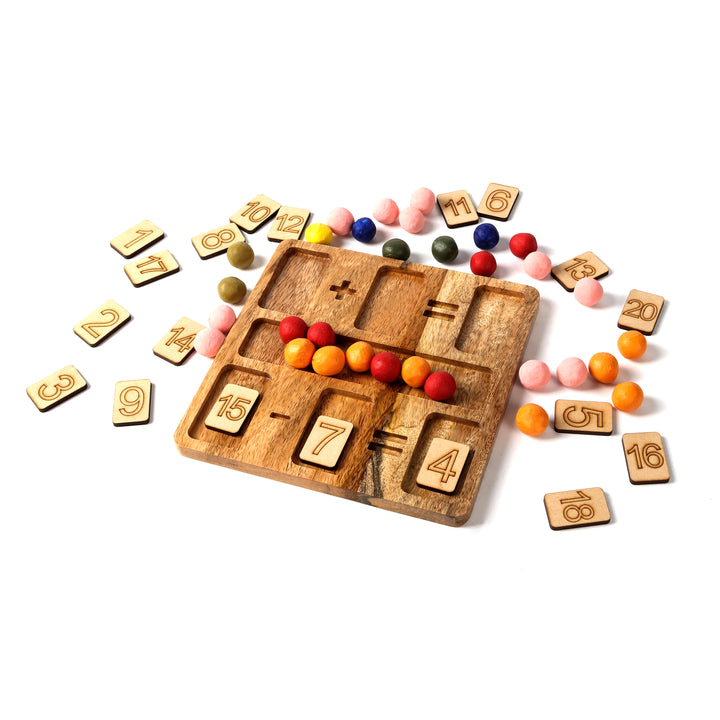 Wooden Calculation Tray (Addition & Subtraction) - The Engraved Store