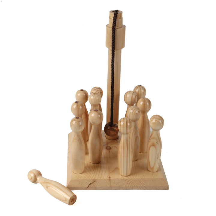 Mini Skittles Bowling Game (Wooden) - The Engraved Store